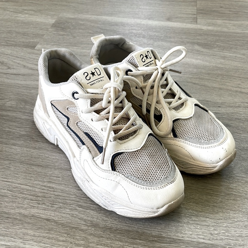 Tan Chunky Tennis Shoes